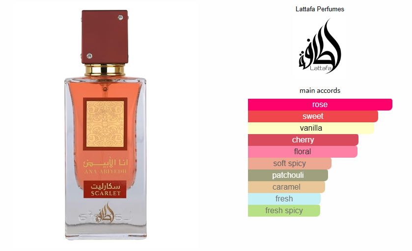 LATTAFA ANA ABIYEDH SCARLET 60ML/2.04 FL OZ