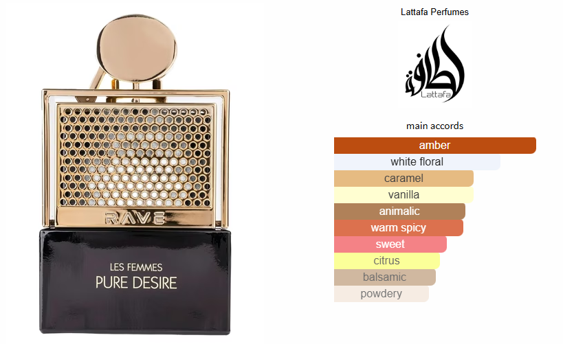 LATTAFA RAVE PURE DESIRE GOLD 100ML/3.4 FL OZ